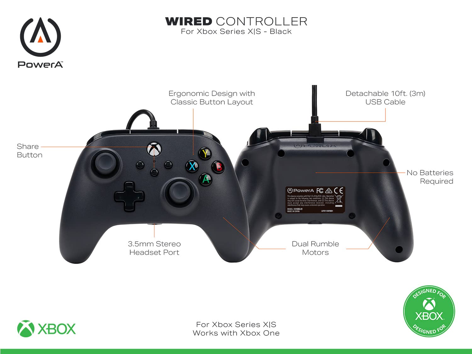 PowerA Wired Controller For Xbox Series X|S - Image 3