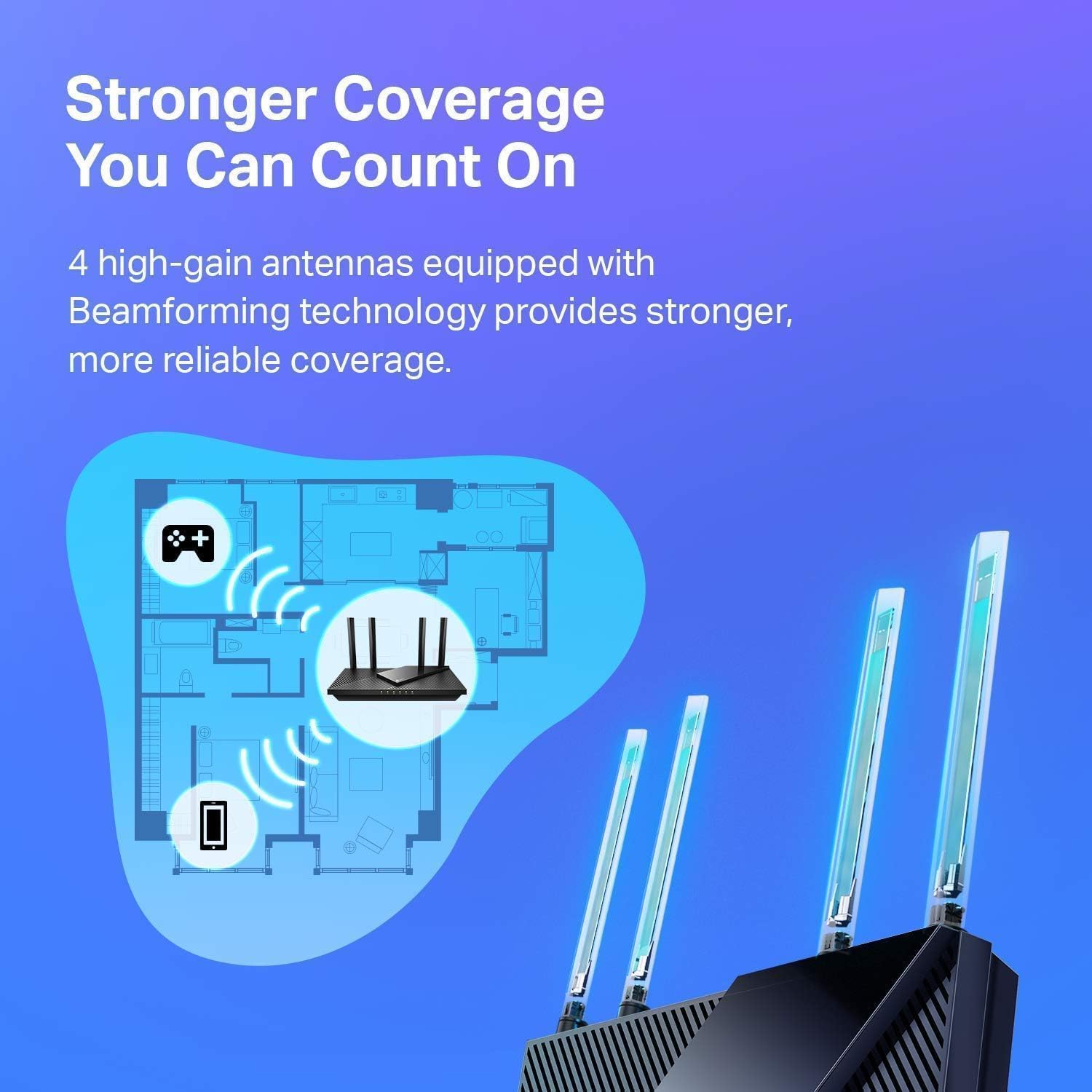 TP-Link AX1800 WiFi 6 Router V4 (Archer AX21) - Image 3