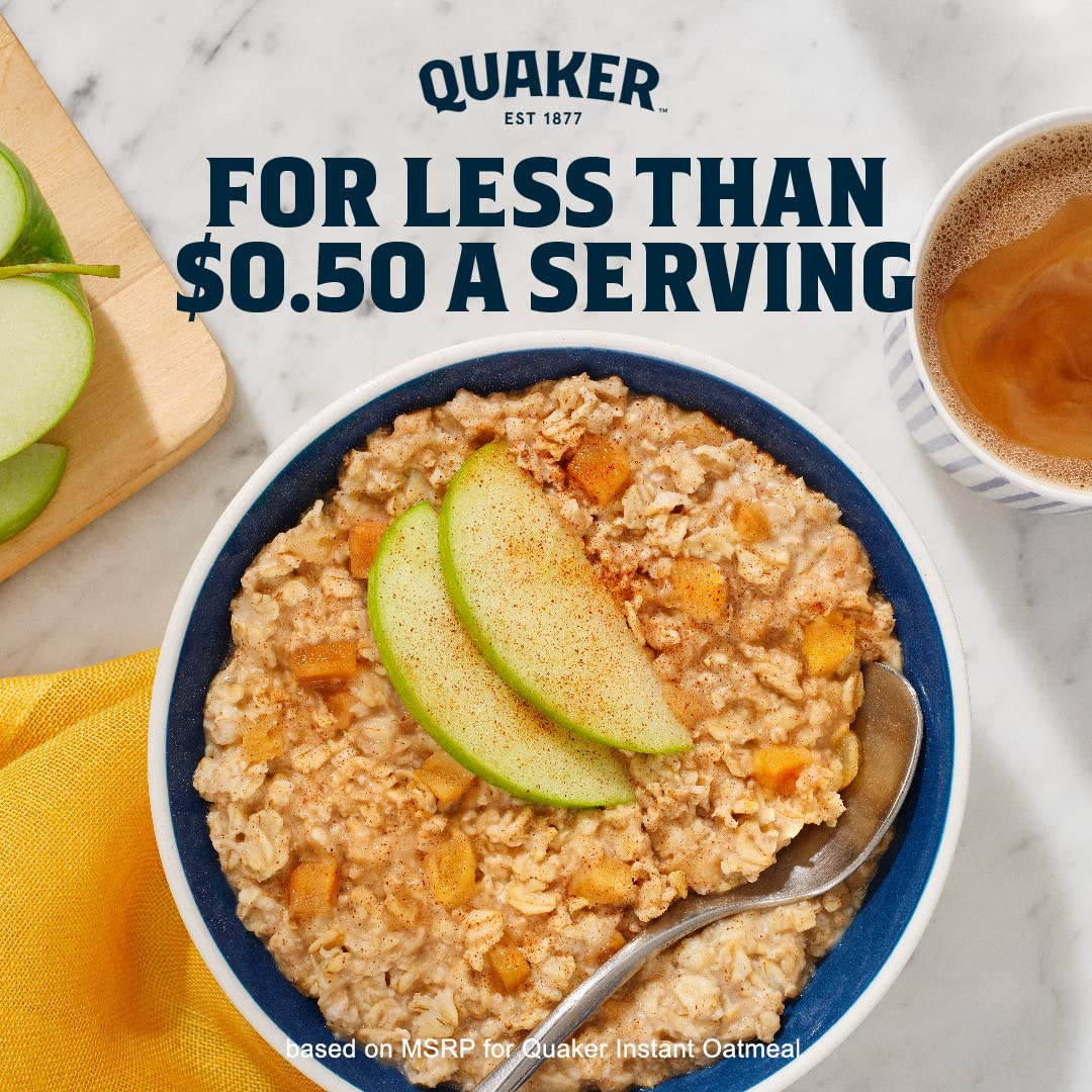 Quaker Instant Oatmeal, Maple & Brown Sugar, Individual Packets, 1.51 Ounce (Pack of 48) - Image 3