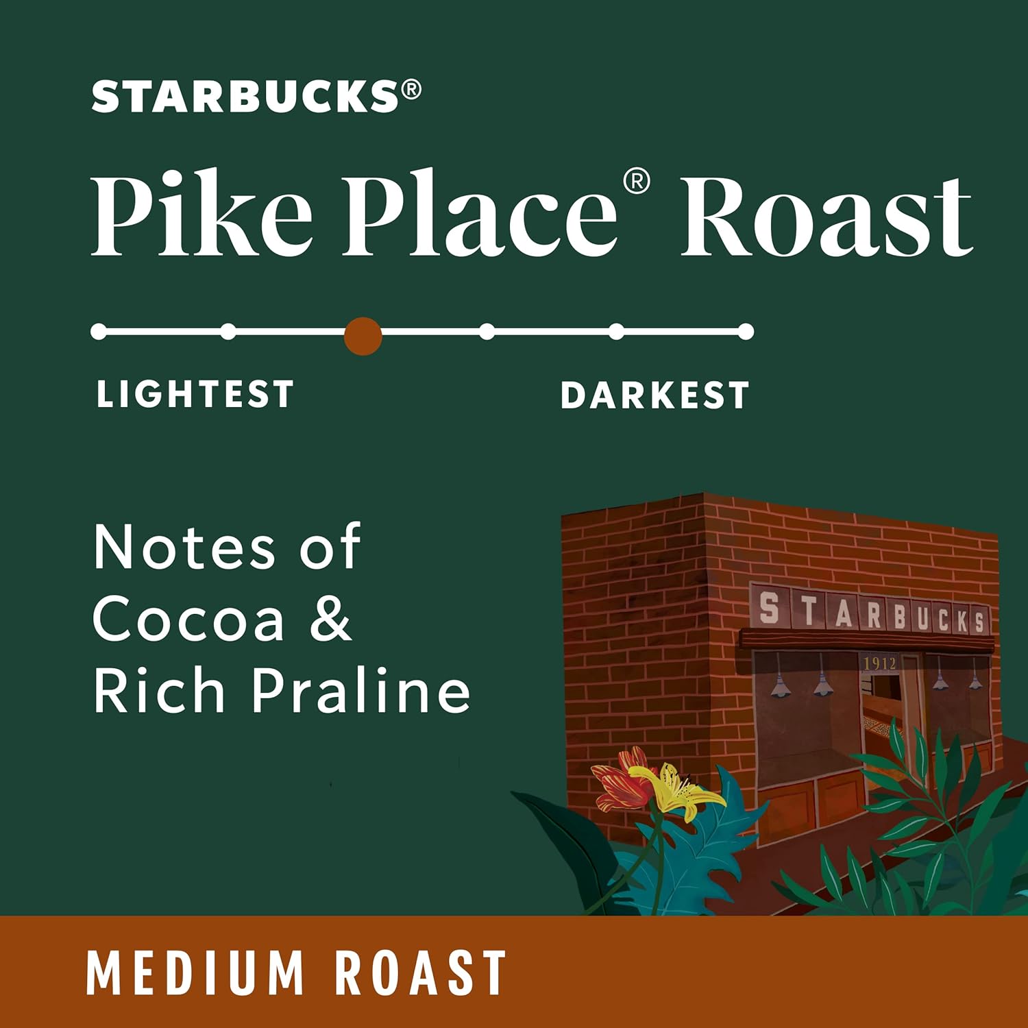 Starbucks K-Cup Coffee Pods, Medium Roast Coffee, Pike Place Roast for Keurig Brewers, 100% Arabica, 4 boxes (96 pods total) - Image 3