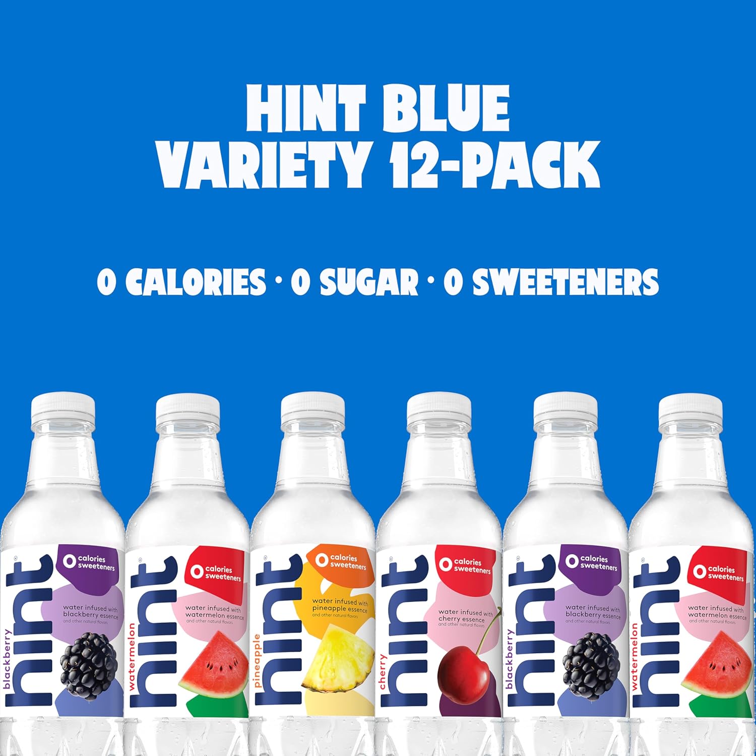 Hint Fruit-Infused Bottled Water, Best Sellers Variety Pack - Sugar Free Flavored Water with Zero Calories, Natural Fruit Essences, and No Artificial Sweeteners - 16 Fl Oz (Pack of 12) - Image 3