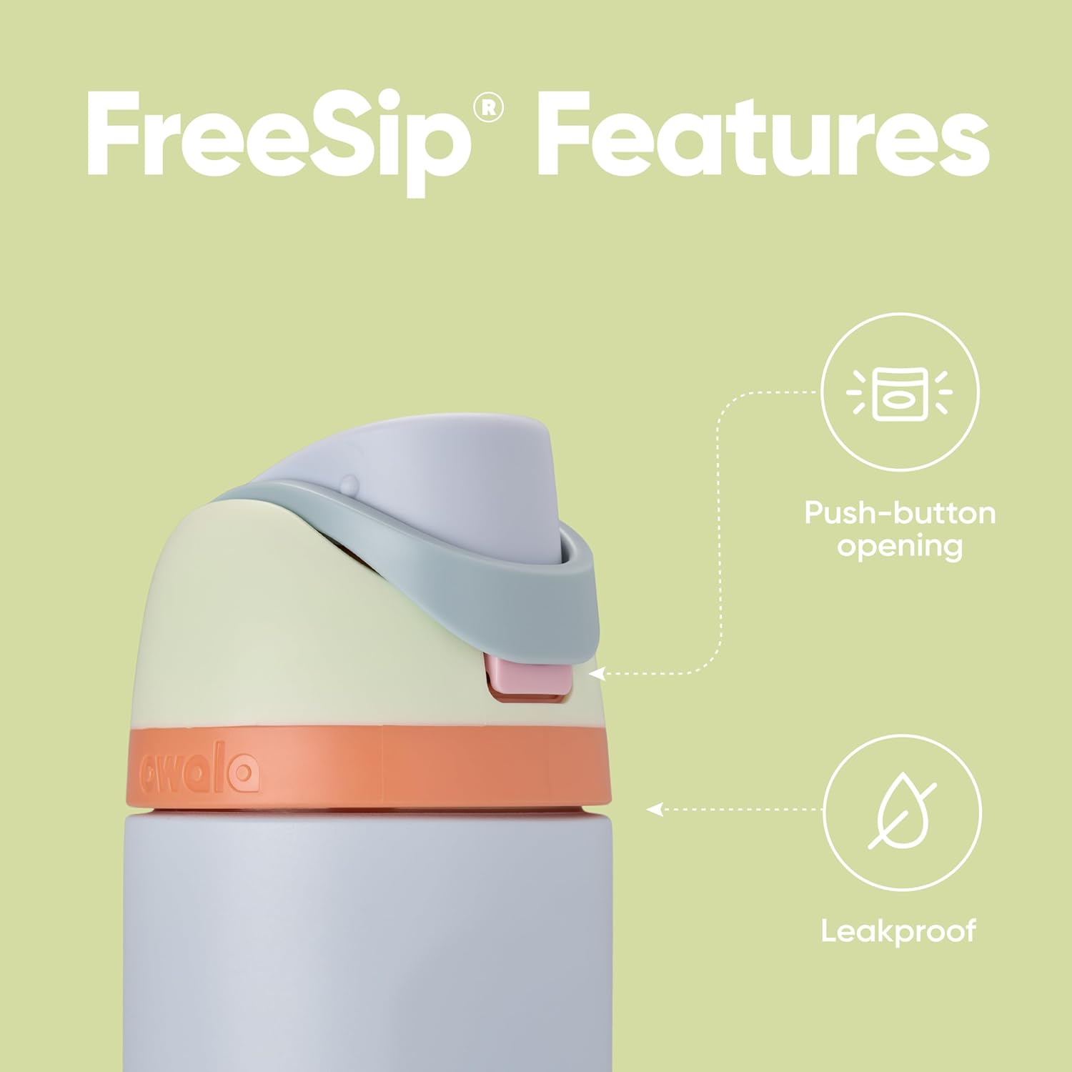 Owala FreeSip Insulated Stainless Steel Water Bottle - Image 2