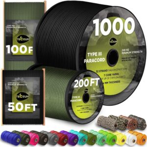 TECEUM 5/32" Paracord Rope 1000