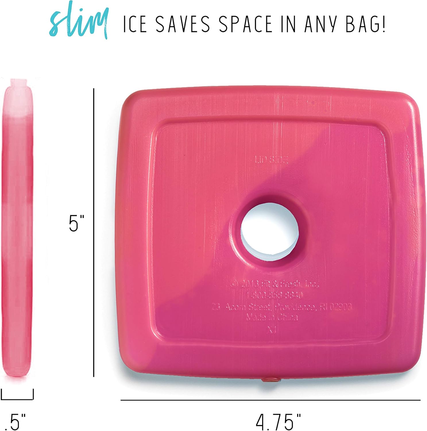 Cool Coolers by Fit & Fresh 4 Pack Slim Ice Packs - Image 3
