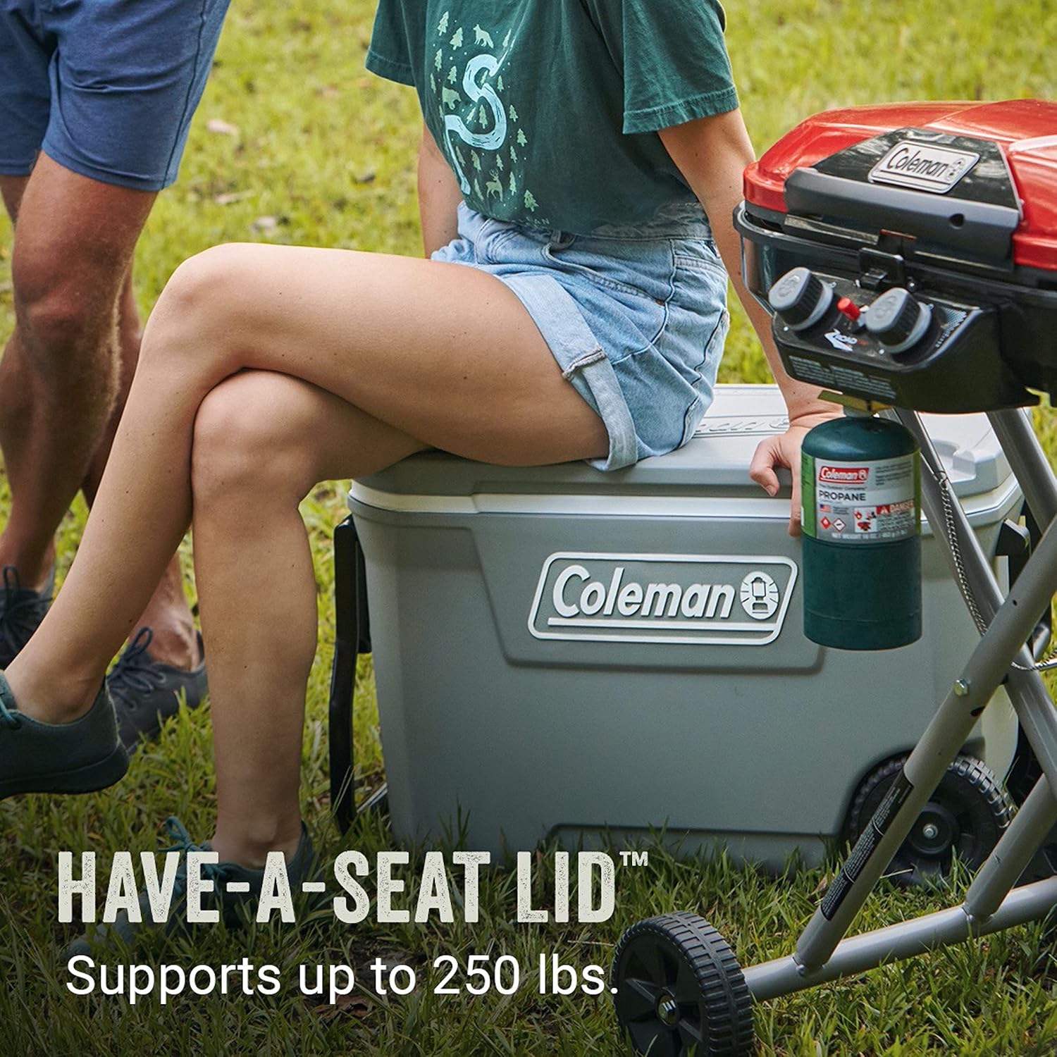 Coleman Classic Series Insulated Portable Rolling Cooler with Wheels - Image 3